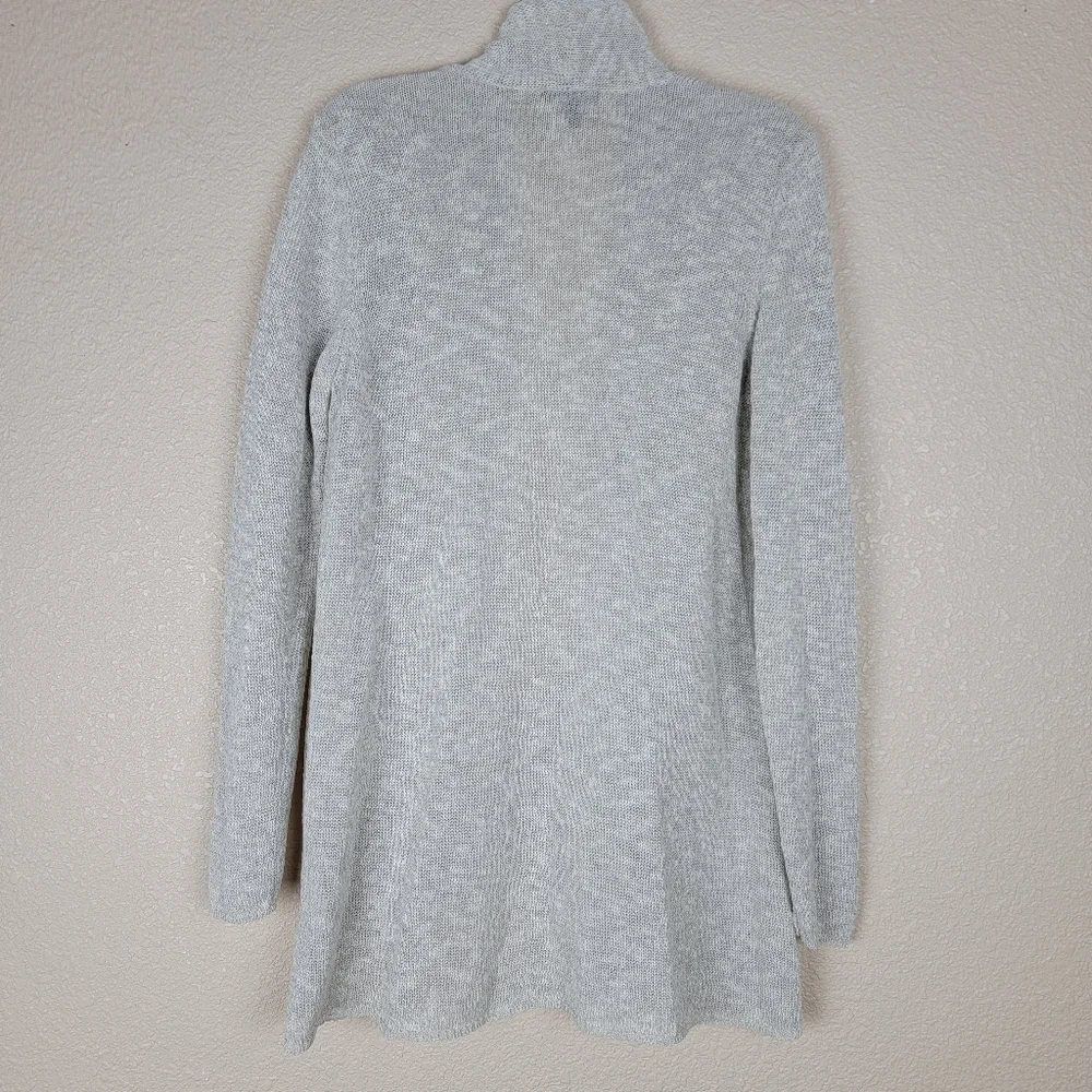 🔥SALE🔥 Eileen Fisher Sweater Cardigan Open Front Linen Langenlook Women Size M - Picture 6 of 9